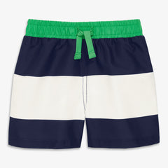 Clearance baby swim trunk in rugby stripe