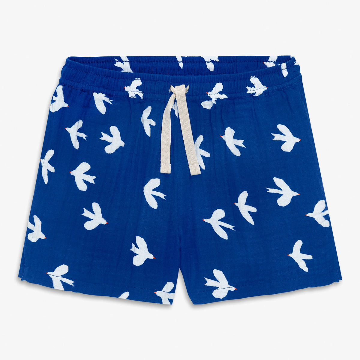 Clearance kids gauze beach short in bluejays