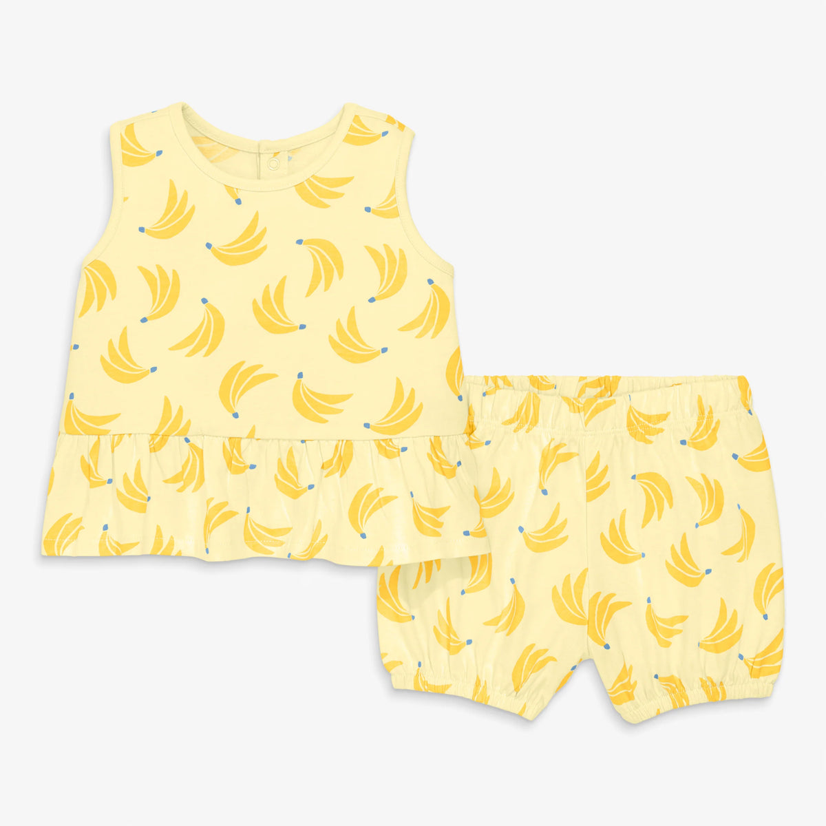 Baby tank and shorts set in bananas