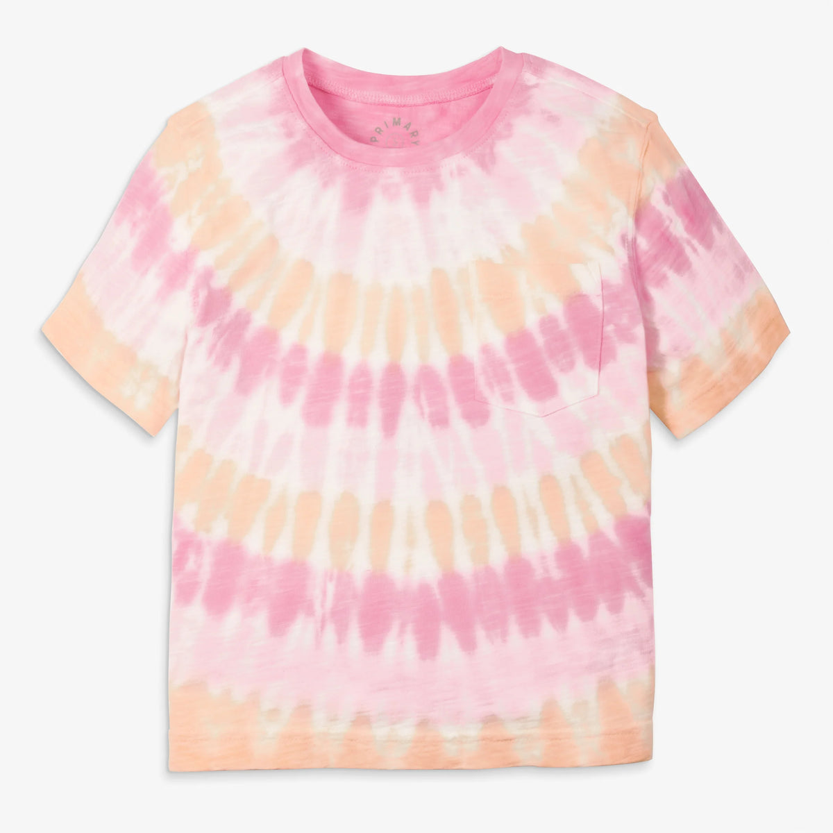Kids easy pocket tee in tie-dye