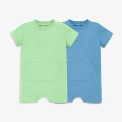 Baby french terry shortie 2-pack