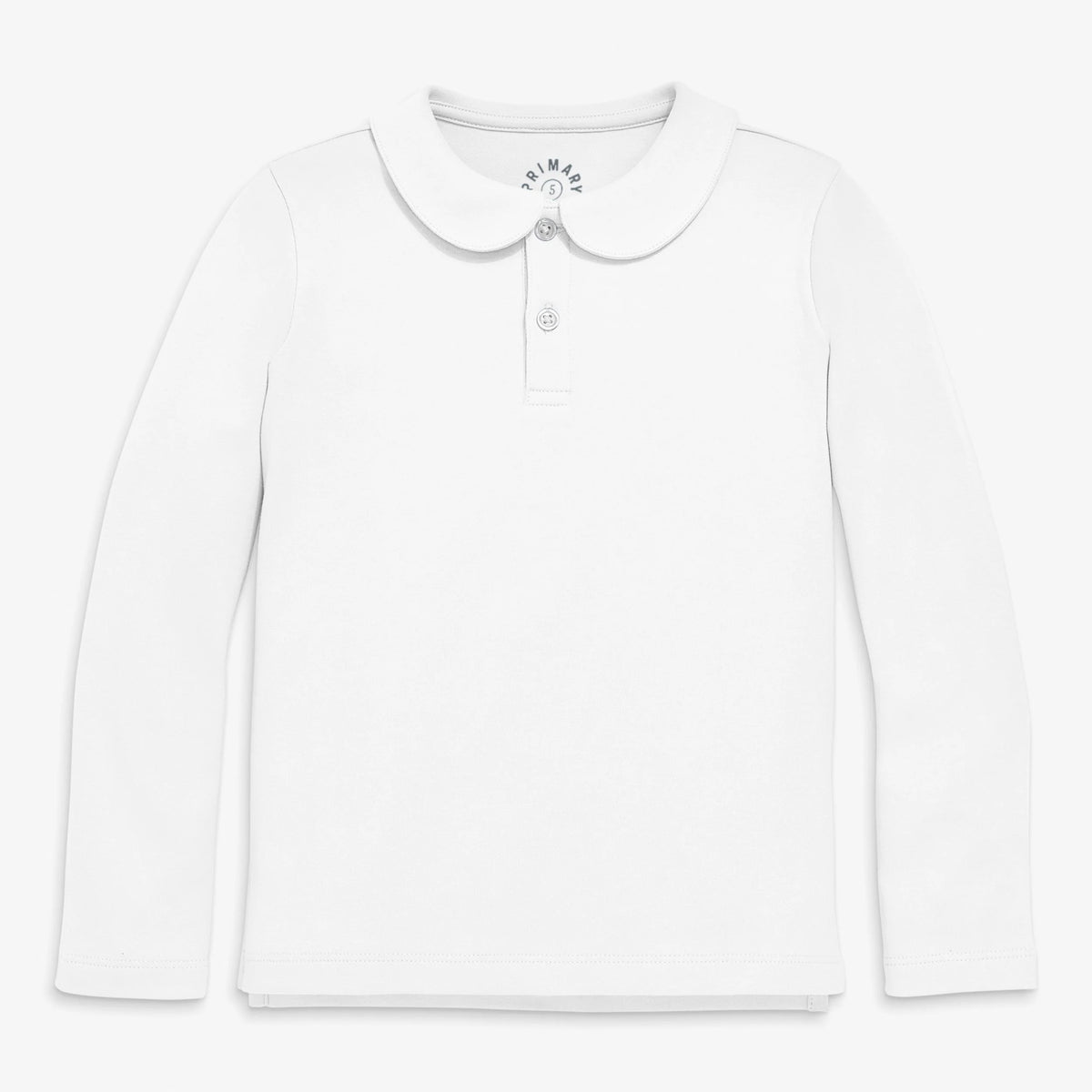 Kids long sleeve peter pan polo