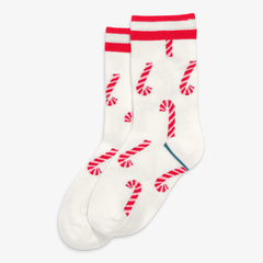 Kids crew sock in candy canes
