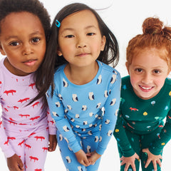 Clearance kids organic pj pant in fox trot