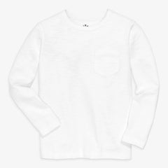 Kids long sleeve pocket tee