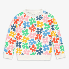 Kids sweatshirt in rainbow blooms