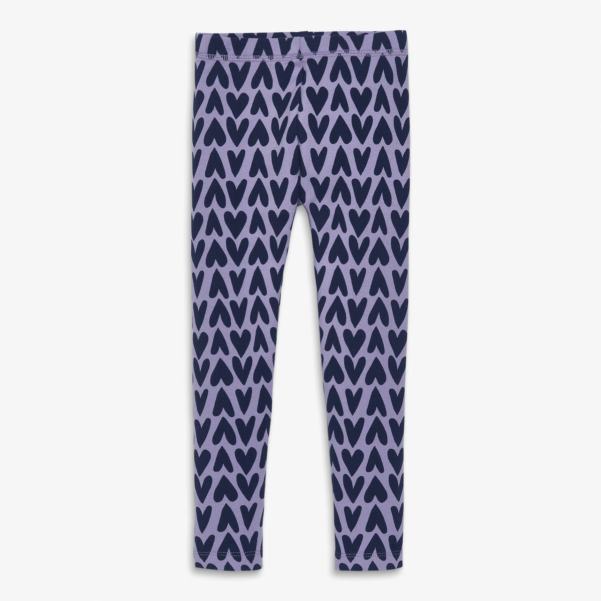 Clearance kids french terry cozy legging in cutout hearts