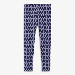 Clearance kids french terry cozy legging in cutout hearts