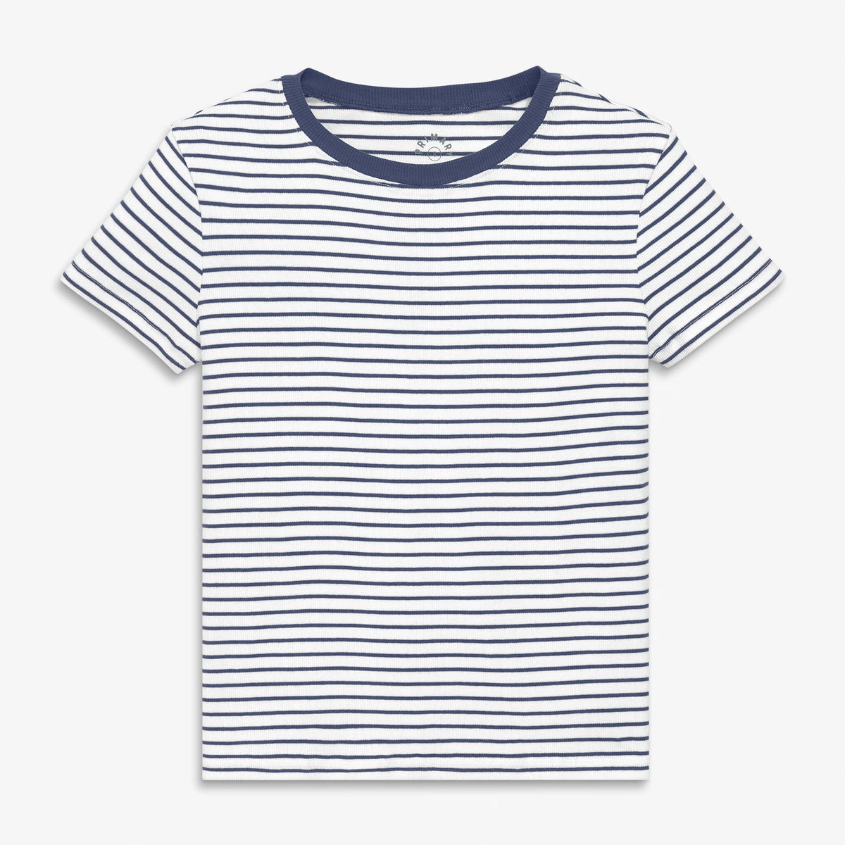 Women's fit rib tee in stripe