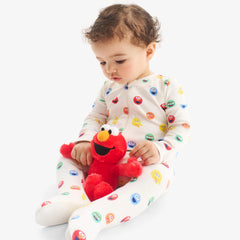 Baby organic Sesame Street friends zip footie