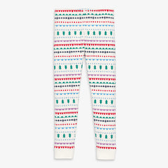 Clearance kids organic PJ pant in merry ribbons