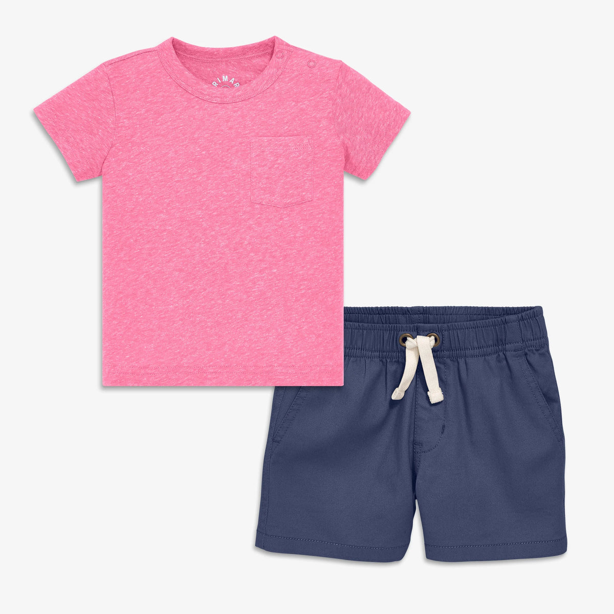 Baby heathered tee set