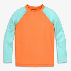 Kids long sleeve baseball rash guard
