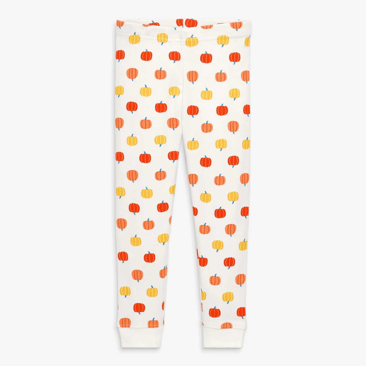 Clearance kids organic pj pant in candy pumpkins