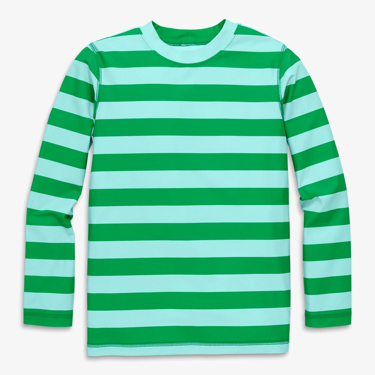 Kids long sleeve rash guard in stripe
