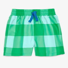 Clearance baby swim trunk in gingham