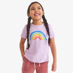 Kids cutout rainbow tee