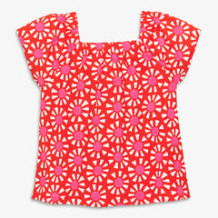 Clearance kids picnic top in cutout suns