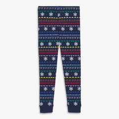 Clearance kids organic PJ pant in rainbow fair isle