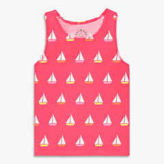 Kids swim tank in sailboats