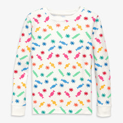 Clearance kids organic pj top in confetti candy