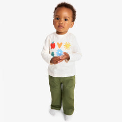 Baby cotton twill pocket pant