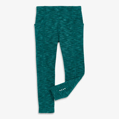 Clearance kids active pocket legging in spacedye