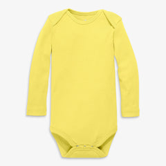 Clearance organic long sleeve babysuit in seasonal colors