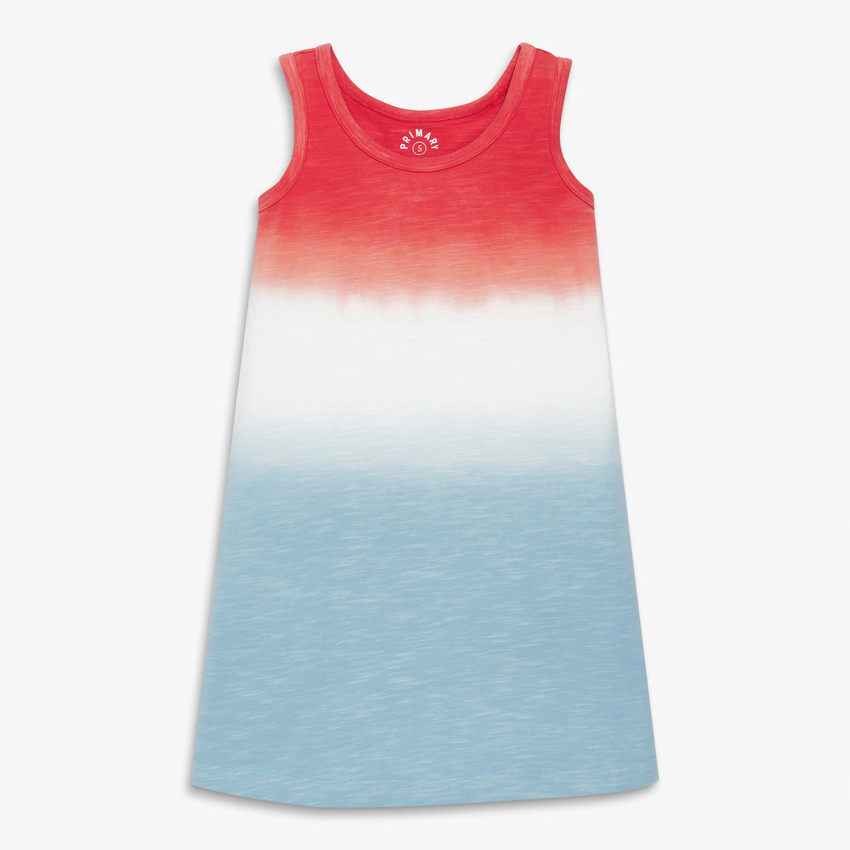 Clearance kids tank dress in dip-dye
