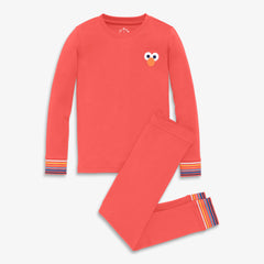 Kids organic Sesame Street embroidered PJ set