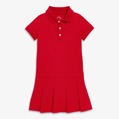 Kids short sleeve pique polo dress
