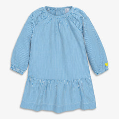Clearance baby popover dress in stripe