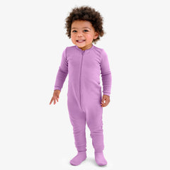 Baby organic zip footie