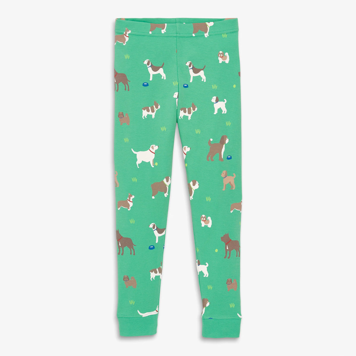 Kids organic PJ pant in dog park
