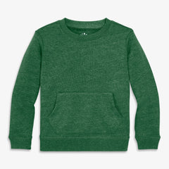 Kids cozy fleece crewneck sweatshirt