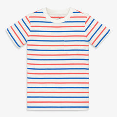 Kids pocket tee in multi stripe