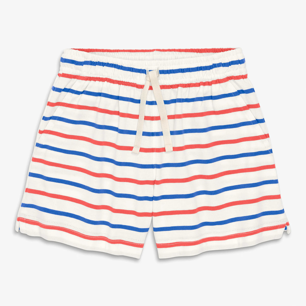Kids park short in stripe