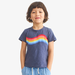 Kids rainbow wave tee
