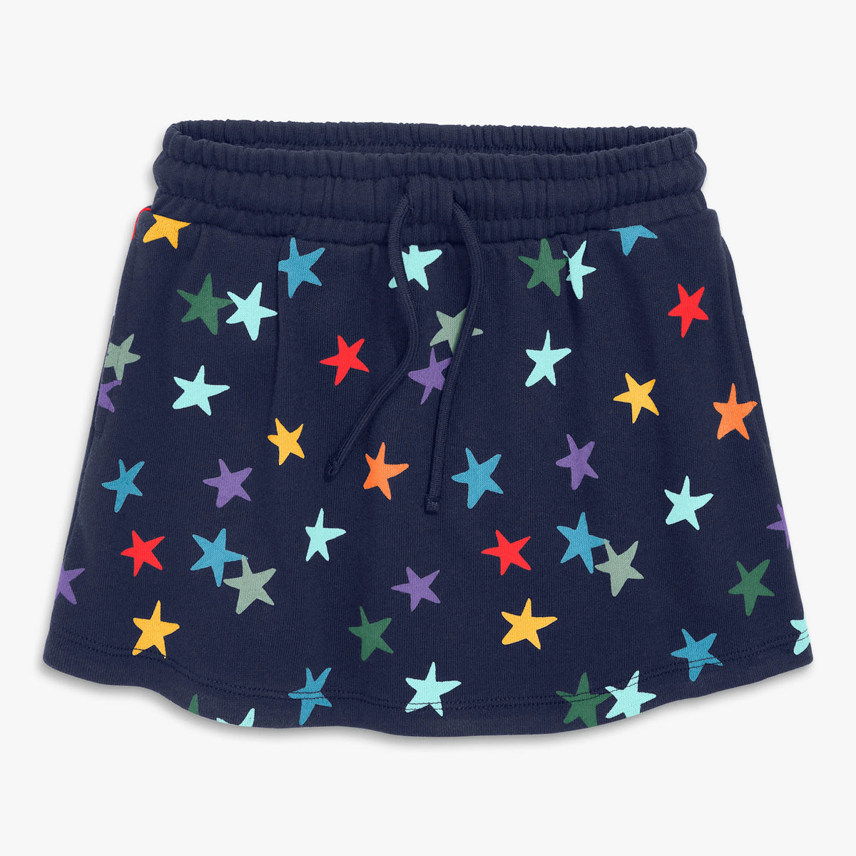 Clearance kids drawstring pocket skort in confetti stars