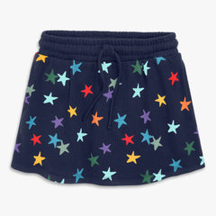 Clearance kids drawstring pocket skort in confetti stars