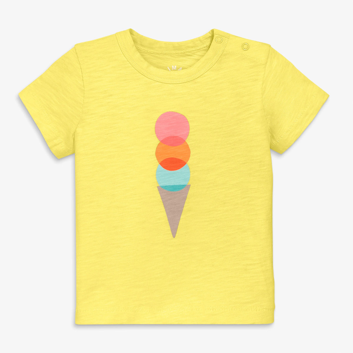 Baby rainbow scoops tee