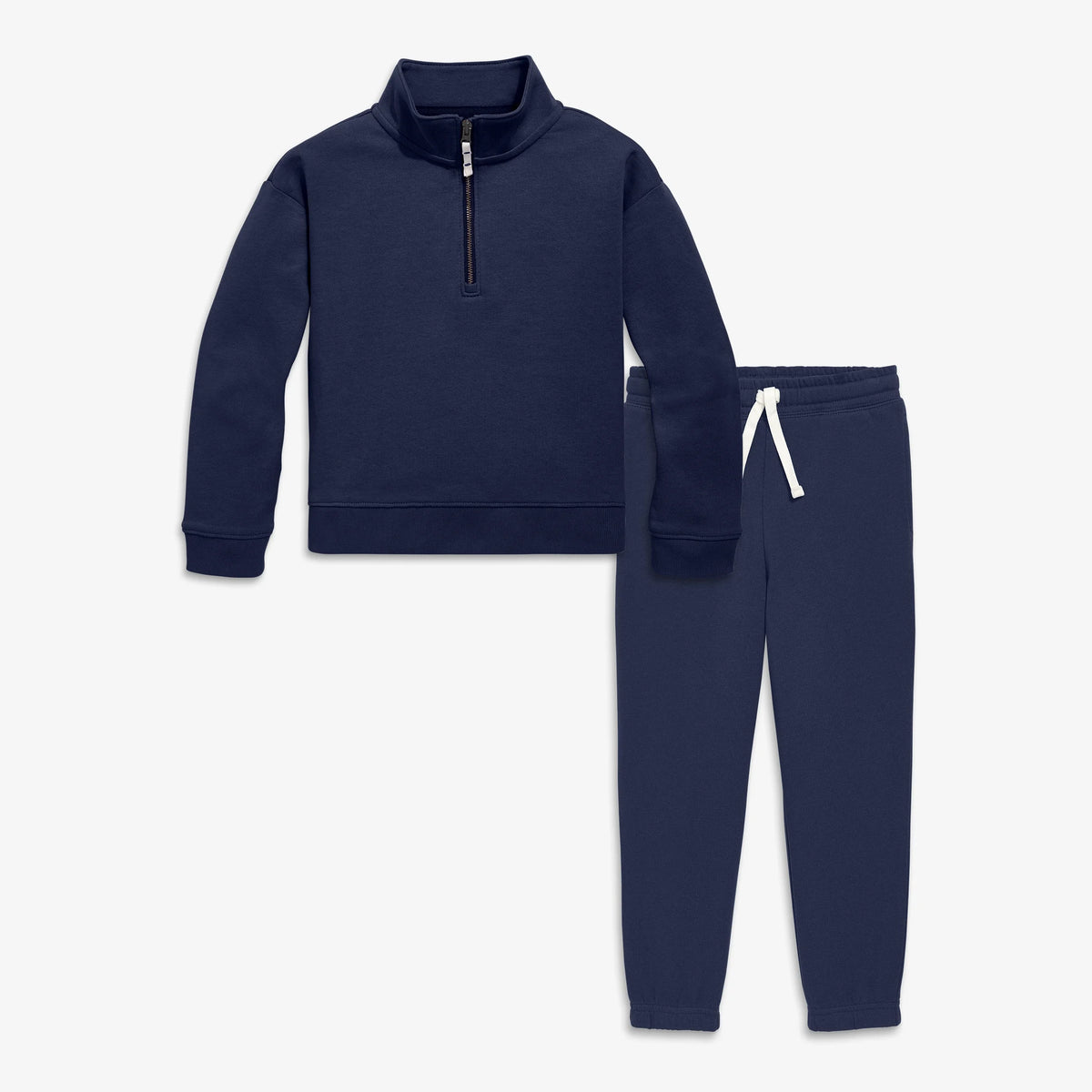 Kids quarter zip sweatshirt & sweatpant