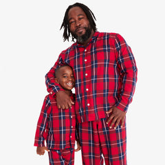Clearance kids plaid flannel pj top