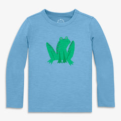 Kids long sleeve frog tee