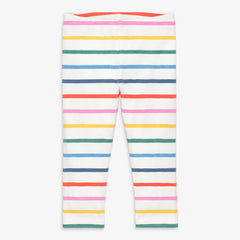 Baby legging in rainbow stripe