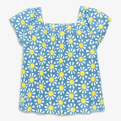 Clearance kids picnic top in cutout suns