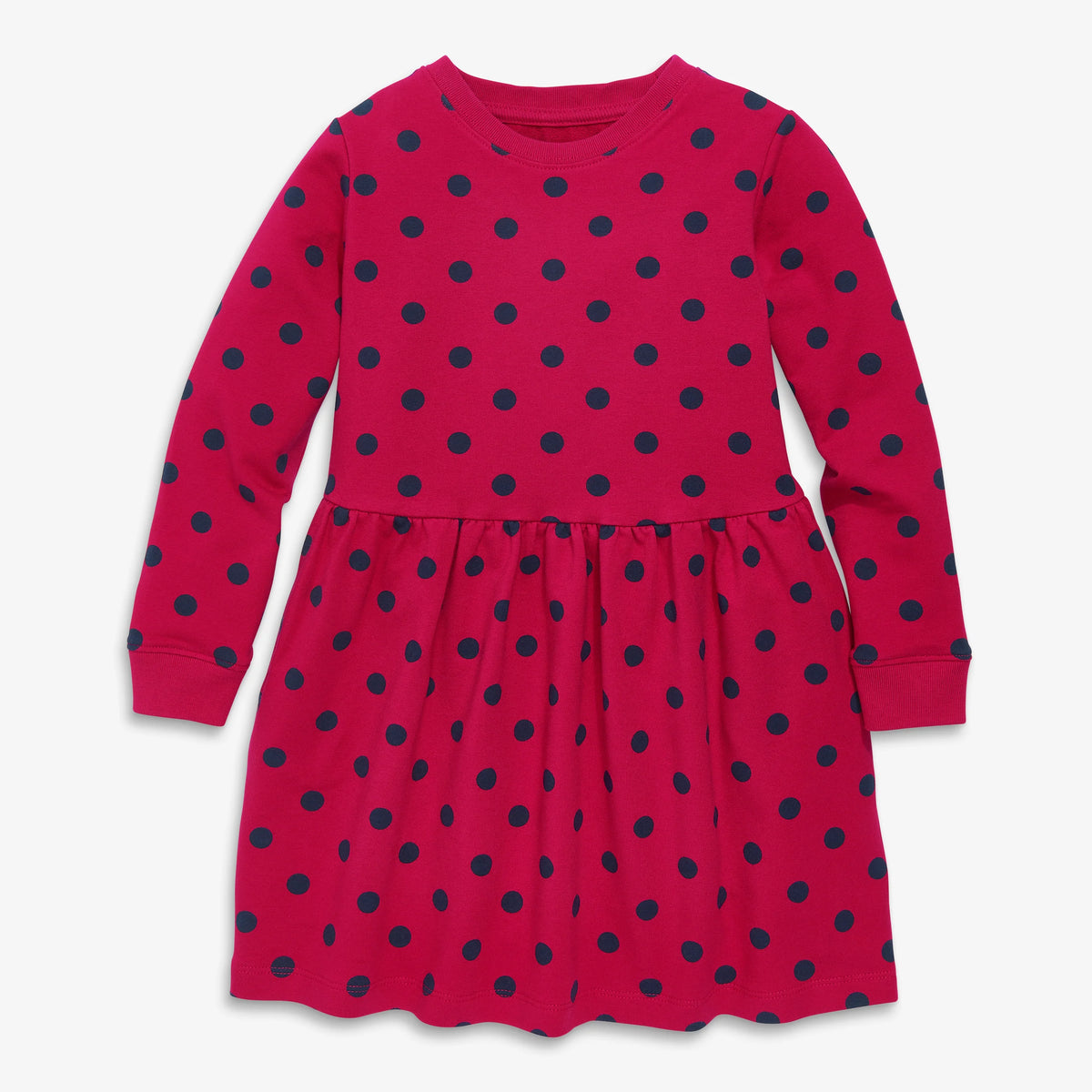 Clearance kids cozy pocket dress in dot