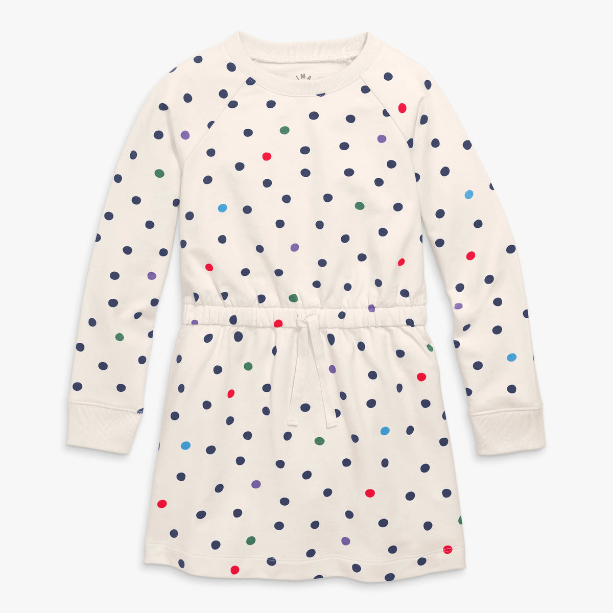 Clearance kids sweatshirt dress in confetti dots