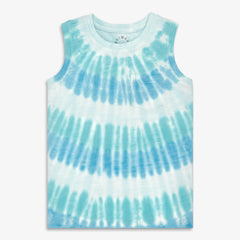 Kids pocket tank in tie-dye