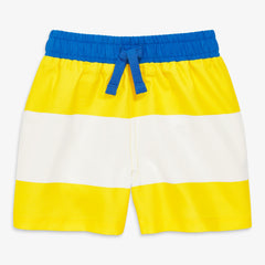 Clearance baby swim trunk in rugby stripe